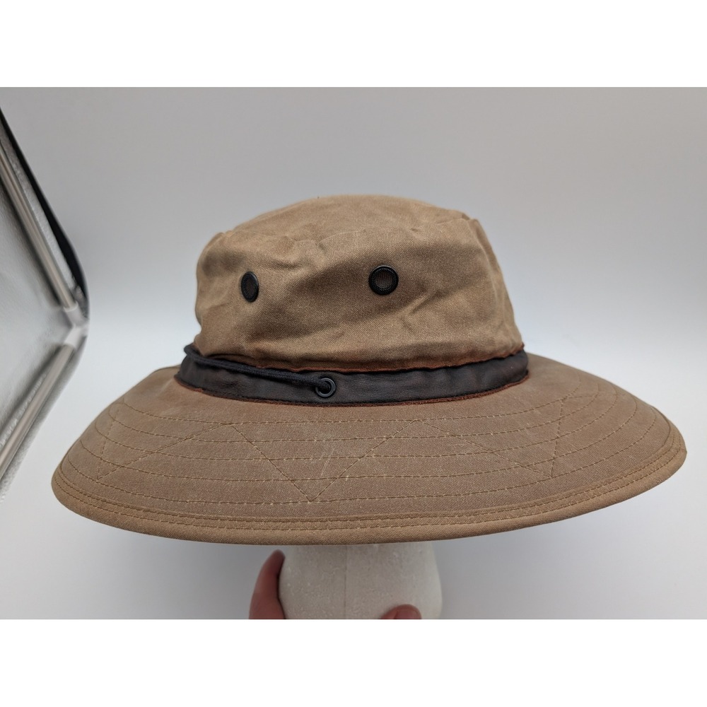 Watership Trading Companie Waxed Canvas Cape Flattery Hat Tan XL Made in USA